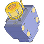BMT BOLT PATTERN 52x100x124 AXIAL DRILLING MILLING HEAD ER50 L=169 mm FOR GOODWAY GS400M
